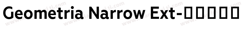 Geometria Narrow Ext字体转换